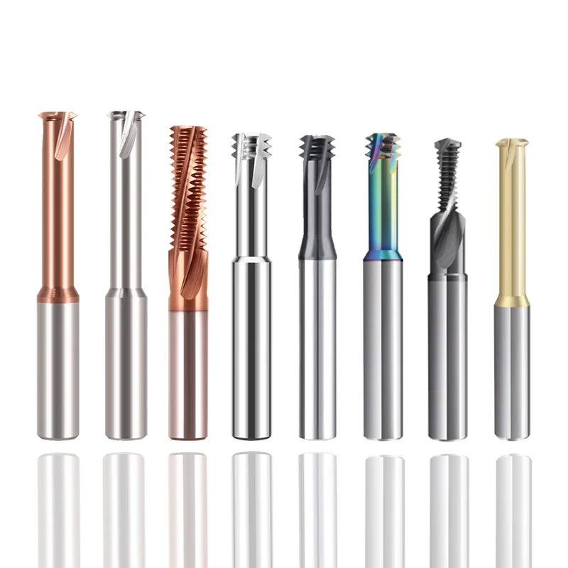 MSU thread mills with assorted cutting profiles and coatings