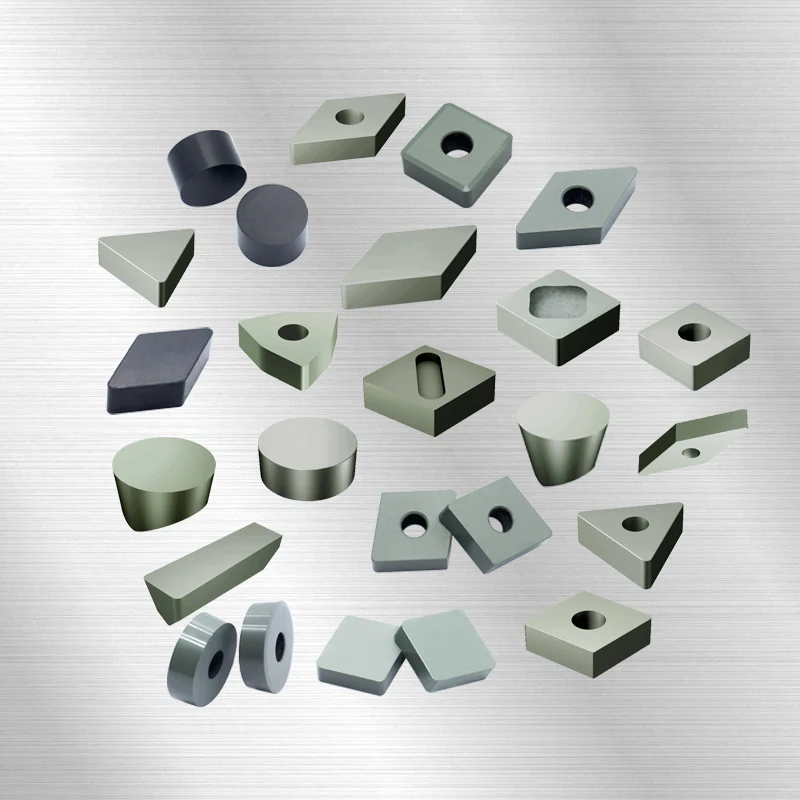 Ceramic cutting inserts in assorted shapes and sizes